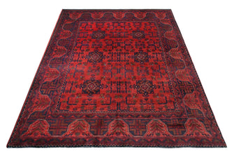 Handknuten Matta Afghan Oriental 191 x 148 cm Nr. 65976 - Orientmattor