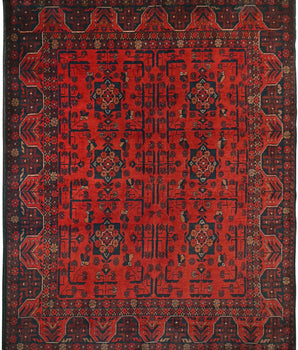 Handknuten Matta Afghan Oriental 191 x 152 cm Nr. 65975 - Orientmattor