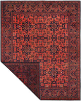 Handknuten Afghan Oriental rug from Orientmattor, 193x158 cm, featuring traditional woven patterns and rich colors.