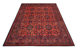 Handknuten Afghan Oriental rug from Orientmattor, 193x158 cm with intricate traditional patterns and rich colors.