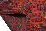 Handknuten Afghan oriental rug from Orientmattor, 193x158 cm, with intricate traditional patterns and rich colors.