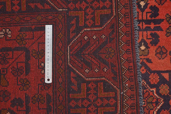 Handknuten Afghan Oriental rug from Orientmattor, 193x158 cm, featuring intricate traditional design and rich colors.