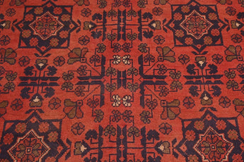 Handknuten Afghan Oriental rug from Orientmattor, 193 x 158 cm, featuring traditional patterns and rich, woven textures.