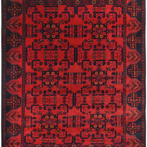 Handknuten Matta Afghan Oriental 195 x 124 cm Nr. 65982 - Orientmattor