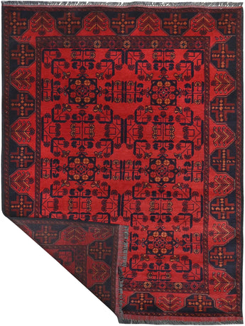Handknuten Matta Afghan Oriental 195 x 124 cm Nr. 65982 - Orientmattor