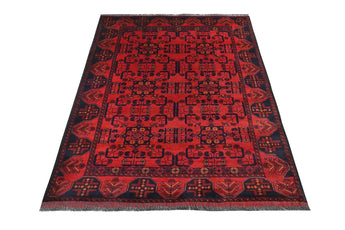 Handknuten Matta Afghan Oriental 195 x 124 cm Nr. 65982 - Orientmattor