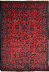 Handknuten Matta Afghan Oriental 197 x 127 cm Nr. 65977 - Orientmattor