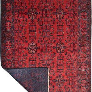 Handknuten Matta Afghan Oriental 197 x 127 cm Nr. 65977 - Orientmattor