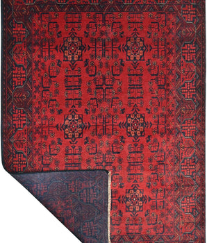 Handknuten Matta Afghan Oriental 197 x 127 cm Nr. 65977 - Orientmattor