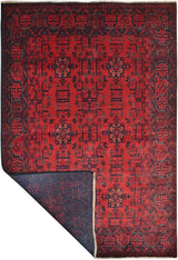 Handknuten Matta Afghan Oriental 197 x 127 cm Nr. 65977 - Orientmattor