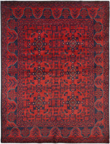 Handknuten Afghan oriental rug from Orientmattor, 197x148 cm, featuring intricate traditional patterns and rich colors.