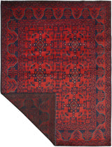 Handwoven Afghan Oriental rug by Orientmattor, 197x148 cm, featuring traditional patterns and rich textile details.