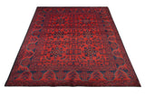 Handknuten Afghan Oriental rug in 197x148 cm with intricate patterns, crafted by Orientmattor, showcasing traditional craftsmanship.