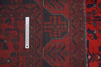 Handwoven Afghan Oriental rug by Orientmattor, 197x148 cm with intricate traditional patterns and rich colors.