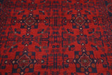 Handknuten Afghan Oriental rug by Orientmattor, 197x148 cm, featuring traditional patterns and rich colors.