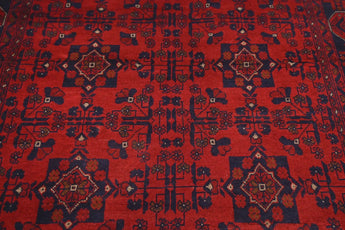 Handknuten Afghan Oriental rug by Orientmattor, 197x148 cm, featuring traditional patterns and rich colors.