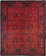 Handknuten Matta Afghan Oriental 197 x 156 cm Nr. 65971 - Orientmattor