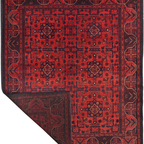 Handknuten Matta Afghan Oriental 197 x 156 cm Nr. 65971 - Orientmattor