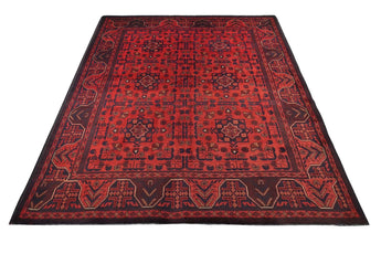 Handknuten Matta Afghan Oriental 197 x 156 cm Nr. 65971 - Orientmattor