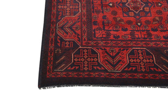 Handknuten Matta Afghan Oriental 197 x 156 cm Nr. 65971 - Orientmattor