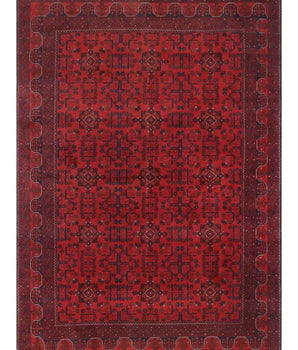 Afghan Oriental handknuten matta from Orientmattor, 292 x 201 cm, with intricate traditional patterns and rich earthy tones.