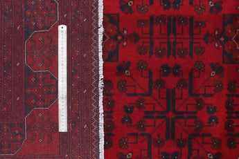 Afghan handknuten oriental rug by Orientmattor, 292x201 cm, featuring intricate traditional patterns and rich colors.