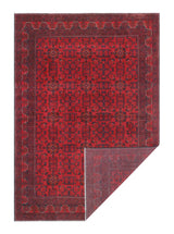 Handknuten Afghan Oriental rug from Orientmattor, 292 x 201 cm with intricate traditional patterns and rich colors.
