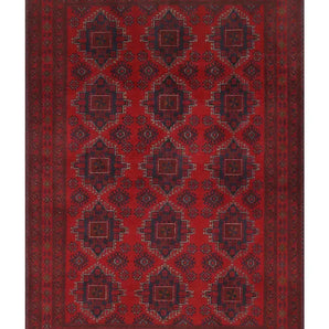 Handknuten Matta Afghan Oriental 293 x 201 cm Nr. 65935 - Orientmattor
