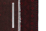Handknuten Akhche matta in rich colors, 141 x 103 cm, showcasing intricate patterns and traditional Afghan design.