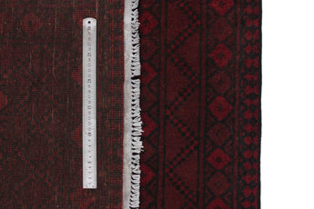 Handknuten Akhche matta in rich colors, 141 x 103 cm, showcasing intricate patterns and traditional Afghan design.