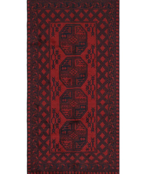 Handknuten Matta Akhche Oriental 191 x 97 cm Nr. 65894 - Orientmattor