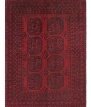 Handknuten Matta Akhche Oriental 193 x 147 cm Nr. 65876 - Orientmattor