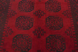 Handknuten Afghan/Pakistan Matta by Orientmattor, 195x150 cm, featuring intricate traditional patterns and rich woven details.