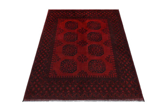 Handwoven Afghan/Pakistan rug by Orientmattor, 195x150 cm, featuring intricate traditional patterns and rich colors.