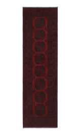 Handknuten Akhche oriental rug 286 x 82 cm with intricate patterns, showcasing Afghan craftsmanship by Orientmattor.