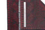 Handknuten Akhche Oriental rug in rich colors, 286 x 82 cm, showcasing traditional Afghan craftsmanship.