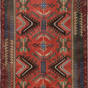 Orientmattor Baluch 64789 classic carpet with intricate traditional patterns, featuring rich colors and detailed craftsmanship.