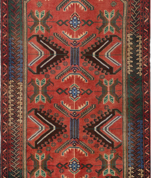 Orientmattor Baluch 64789 classic carpet with intricate traditional patterns, featuring rich colors and detailed craftsmanship.