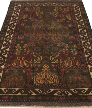 Orientmattor Baluch 64792 classic carpet with intricate patterns and rich colors, showcasing detailed traditional design.