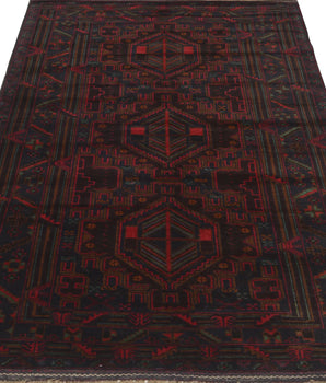 Orientmattor Baluch 64804 classic carpet with intricate geometric patterns and rich colors, detailed close-up view.