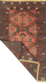 Orientmattor Baluch 64813 classic carpet with intricate traditional patterns and rich colors, shown in detail.