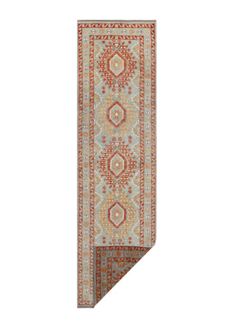 Handknuten Abshar Oriental handwoven carpet, 290x82 cm, classic design from Orientmattor, detailed woven pattern visible.