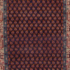 Handknuten Arak Oriental rug by Orientmattor, 306x85 cm, featuring intricate traditional patterns and rich colors.