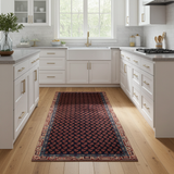 Handknuten Arak Oriental rug by Orientmattor, classic carpet with intricate patterns, measuring 306 x 85 cm.