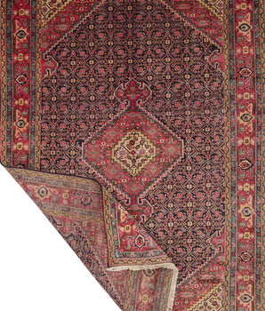 Orientmattor Ardebil Persian handknuten matta, 284x190 cm, intricate classic carpet with detailed patterns and rich colors.