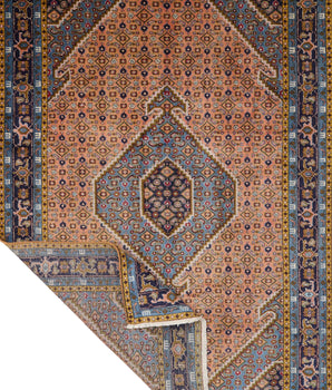 Handwoven Ardebil Persian rug by Orientmattor, classic carpet with intricate patterns, size 290 x 193 cm, traditional design.