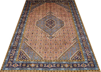 Handwoven Ardebil Persian rug by Orientmattor, classic carpet 290x193 cm with intricate traditional patterns and rich colors.