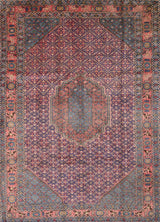 Orientmattor Ardebil Persian handknuten carpet, classic design, 307 x 214 cm, detailed floral pattern in rich colors.