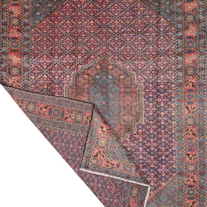 Handknuten Ardebil Persian carpet, classic Oriental rug, 307 x 214 cm with intricate patterns and rich colors.