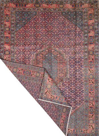 Handknuten Ardebil Persian carpet, classic Oriental rug, 307 x 214 cm with intricate patterns and rich colors.